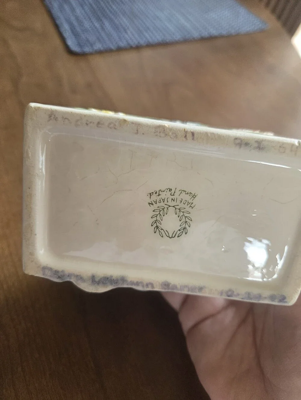 Vintage Made In Japan Ceramic Baby Elephant Flower Container